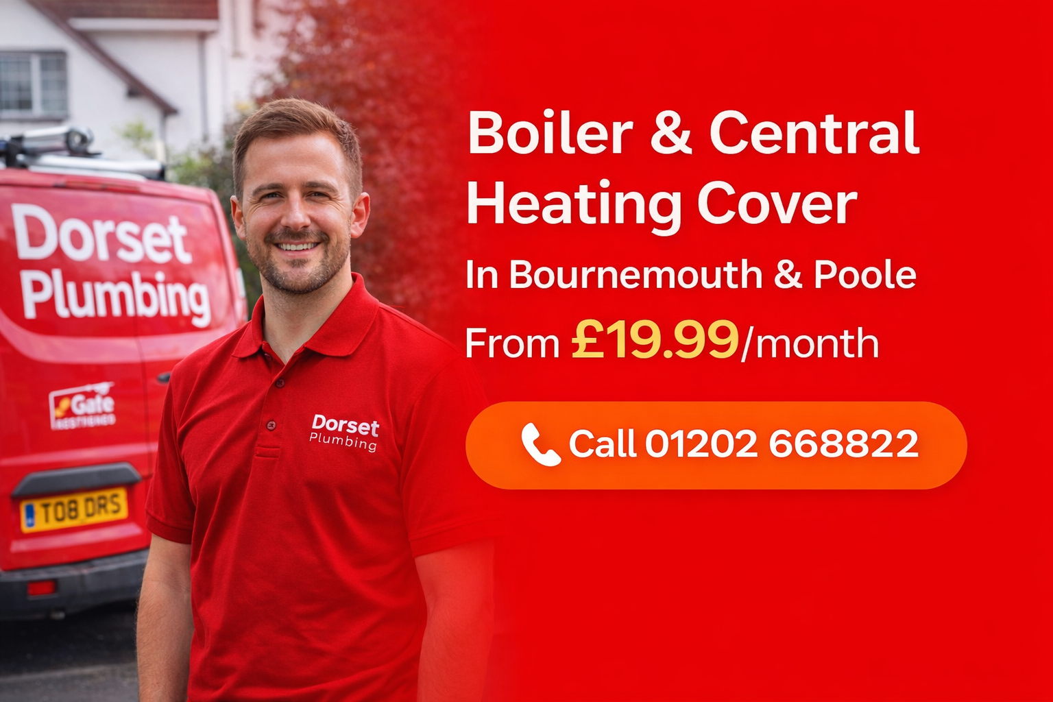 Boiler and central heating cover in Bournemouth and Poole from Dorset Plumbing